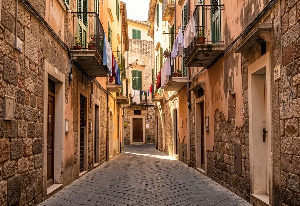 Strada del centro storico di Napoli
