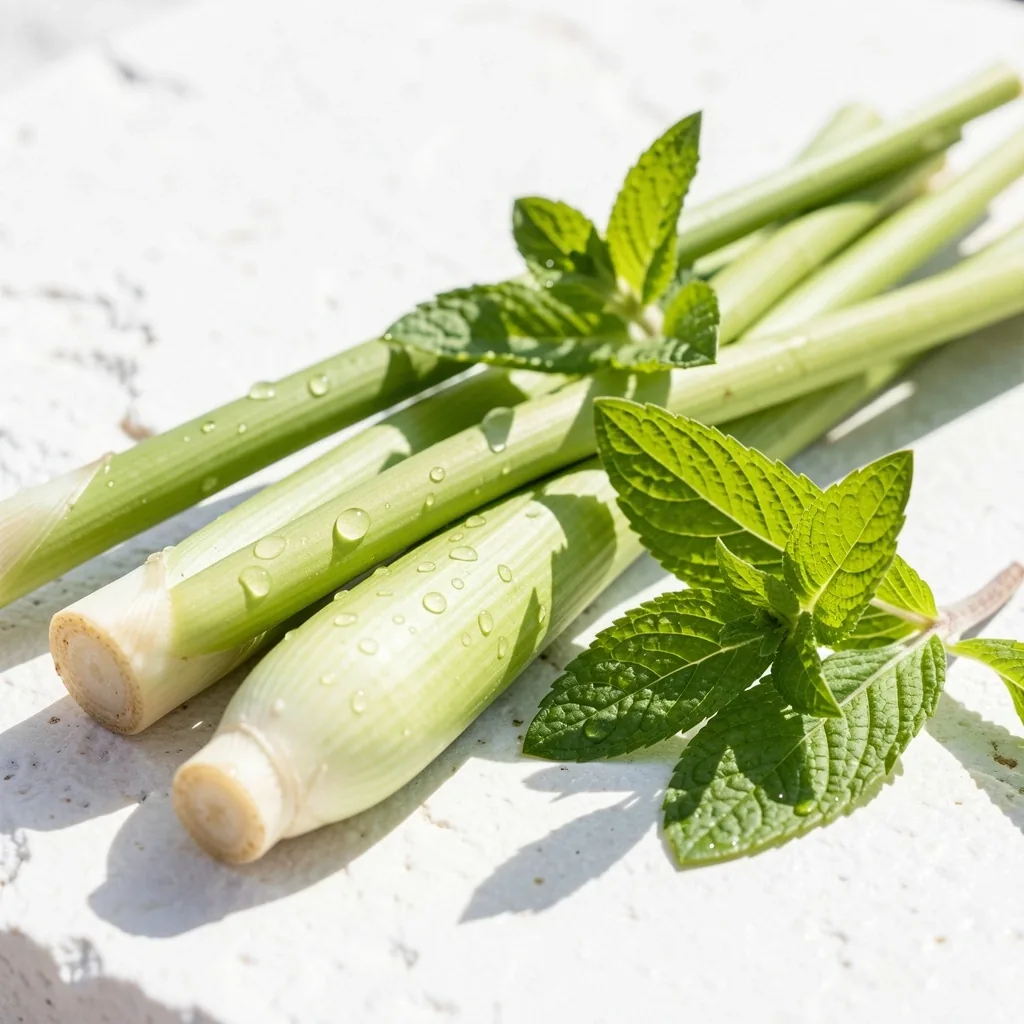 Erbe con note fresche e agrumate utilizzate nella miscela